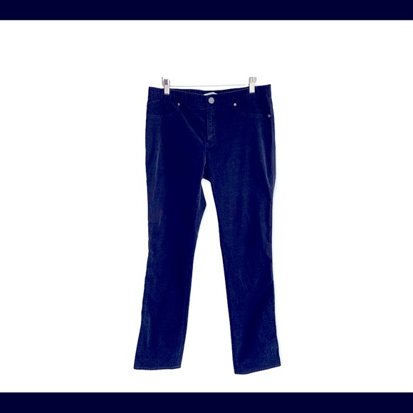 T Tahari Pants - T Tahari Navy Blue Corduroy Pants Sz 12